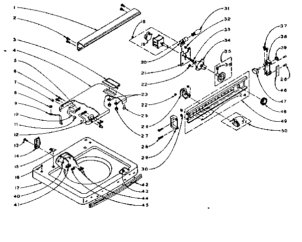 Top and console assembly