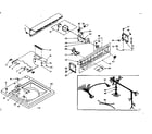 Kenmore 1106004712 top and console assembly diagram