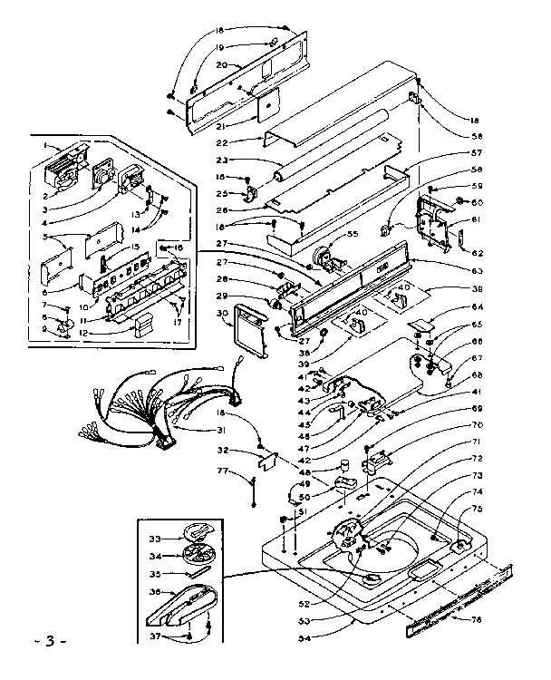 TOP AND CONSOLE ASSEMBLY