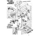 Kenmore 1106005853 top and console assembly diagram