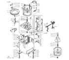 Kenmore 1106005950 machine sub-assembly diagram