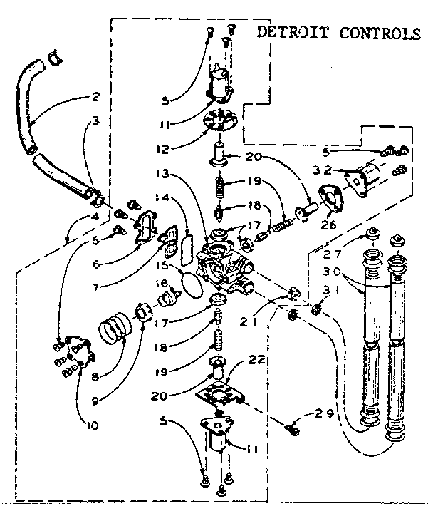 Detroit controls mixing valve assembly