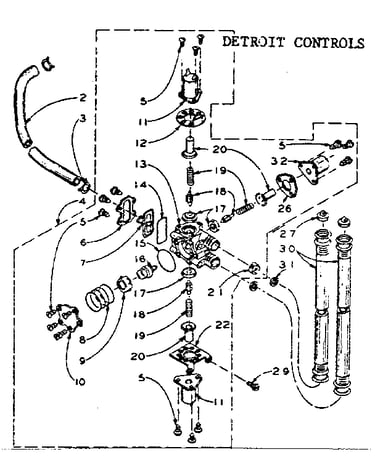 Detroit controls mixing valve assembly