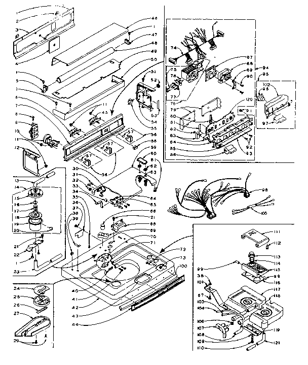 Top and console assembly