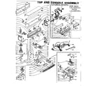 Kenmore 1106004951 top and console assembly diagram