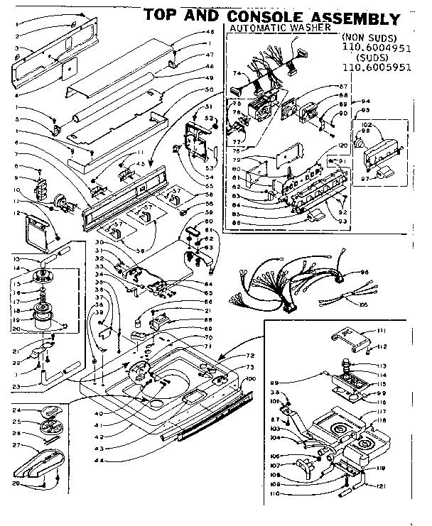Top and console assembly