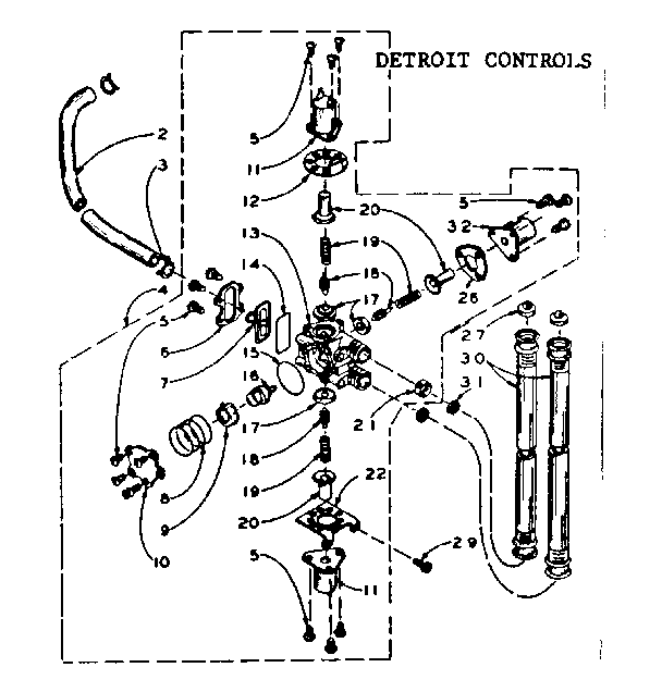 Detroit controls mixing valve assembly