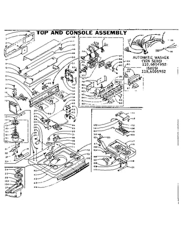 Top and console assembly
