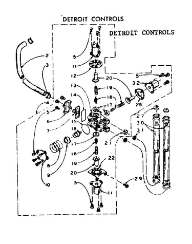 Detroit controls mixing valve assembly