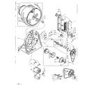 Kenmore 1105918500 base and bulkhead assembly diagram
