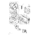 Kenmore 1106007800 base and bulkhead assembly diagram