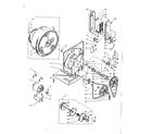 Kenmore 1106008600 base and bulkhead assembly diagram