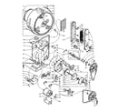 Kenmore 1106008950 base and bulkhead assembly diagram