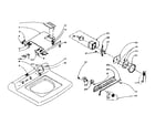Kenmore 1106014500 machine top assembly diagram