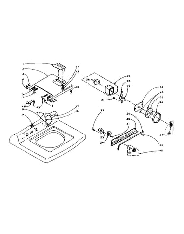 Machine top assembly