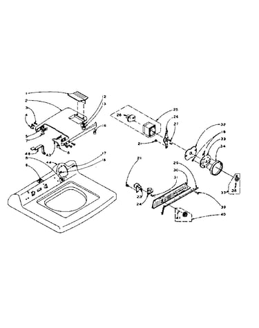 Machine top assembly