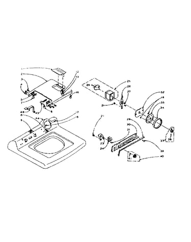 Machine top assembly