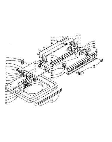 Machine top assembly