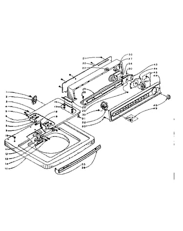 Machine top assembly