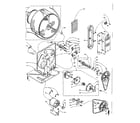Kenmore 1106017701 base and bulkhead assembly diagram
