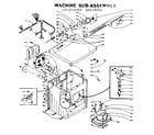 Kenmore 1106018500 machine sub-assembly diagram