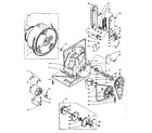 Kenmore 1106018500 base and bulkhead assembly diagram