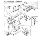 Kenmore 1106018700 machine sub-assembly diagram