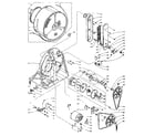 Kenmore 1106018700 base and bulkhead assembly diagram