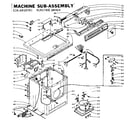 Kenmore 1106018701 machine sub-assembly diagram