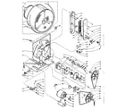 Kenmore 1106018701 base and bulkhead assembly diagram