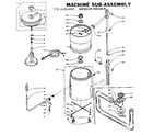 Kenmore 1106101400 machine sub-assembly diagram