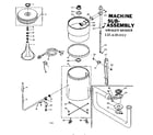 Kenmore 1106101402 machine sub-assembly diagram