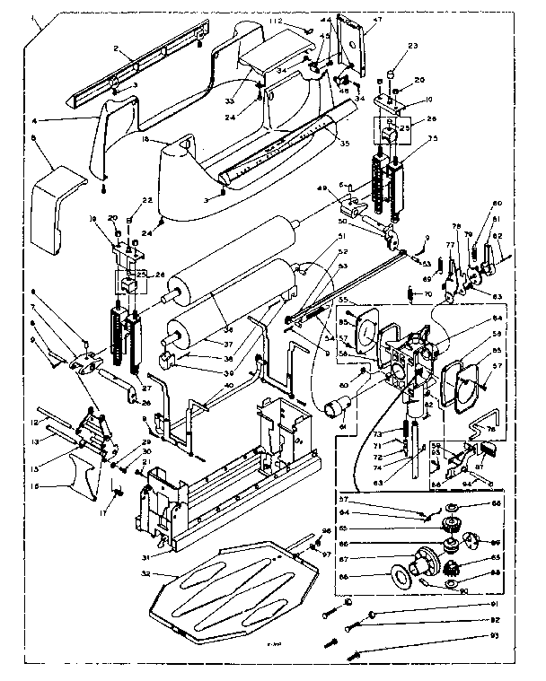 Winger and wringer gear case assembly