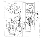 Kenmore 1106102300 wringer and wringer gear case assembly diagram