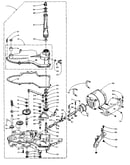 Worm gear case and motor assembly