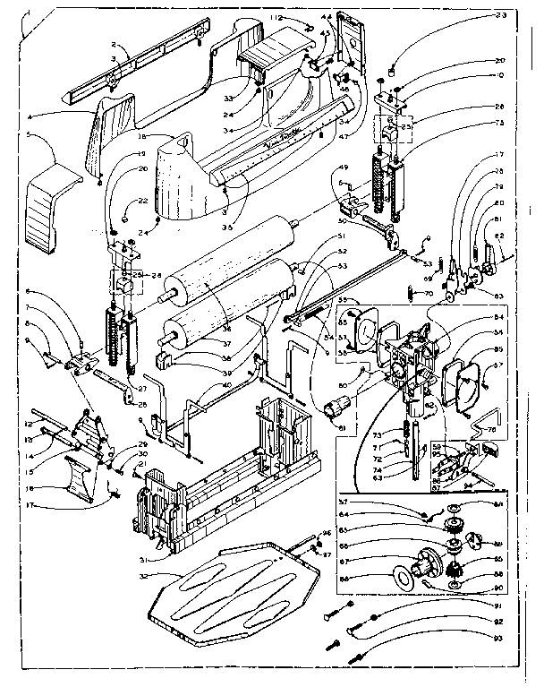 WRINGER AND WRINGER GEAR CASE ASSEMBLY