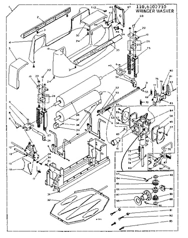 Wringer and wringer gear case assembly