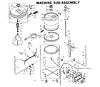Kenmore 1106102710 machine sub-assembly diagram