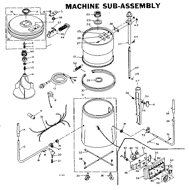 Machine sub-assembly