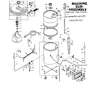 Kenmore 1106102711 machine sub-assembly diagram