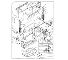 Kenmore 1106102711 wringer and wringer gear case assembly diagram