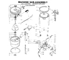 Kenmore 1106102800 machine sub-assembly diagram