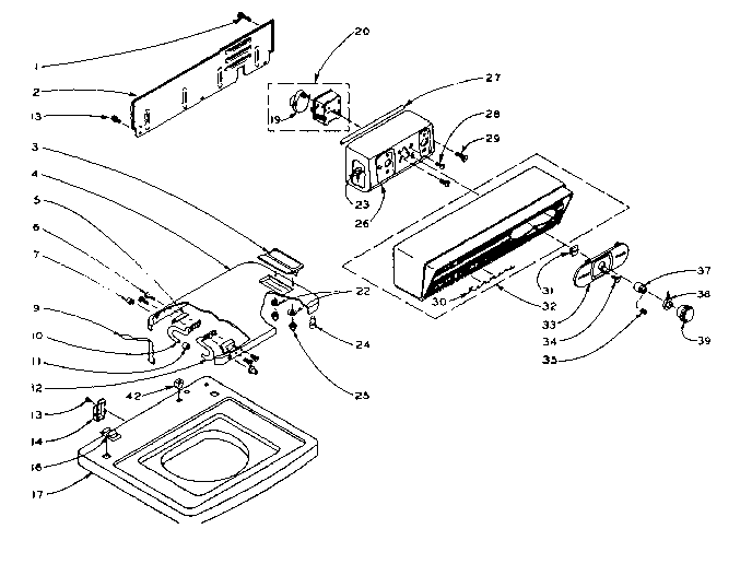 Top and console assembly