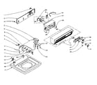 Kenmore 1106104200 top and console assembly diagram