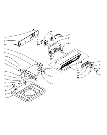 Top and console assembly