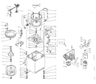 Kenmore 1106104500 machine sub-assembly diagram
