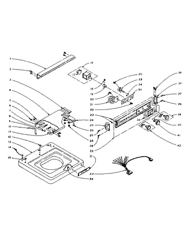 Machine top assembly