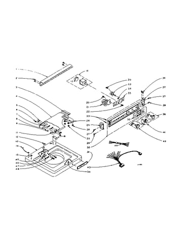 Machine top assembly