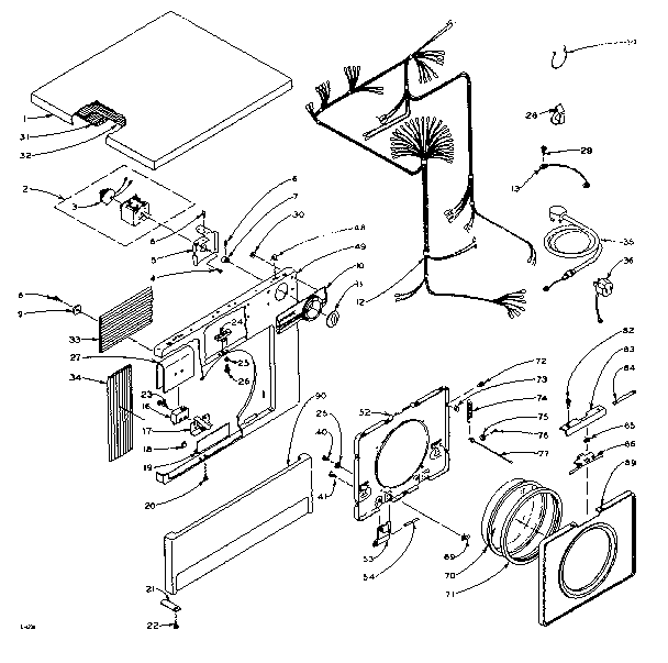 Top and front assembly