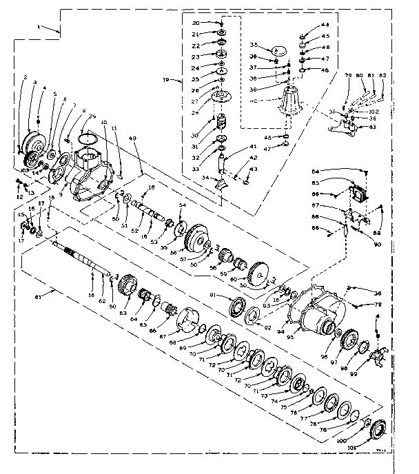 Speed changer assembly
